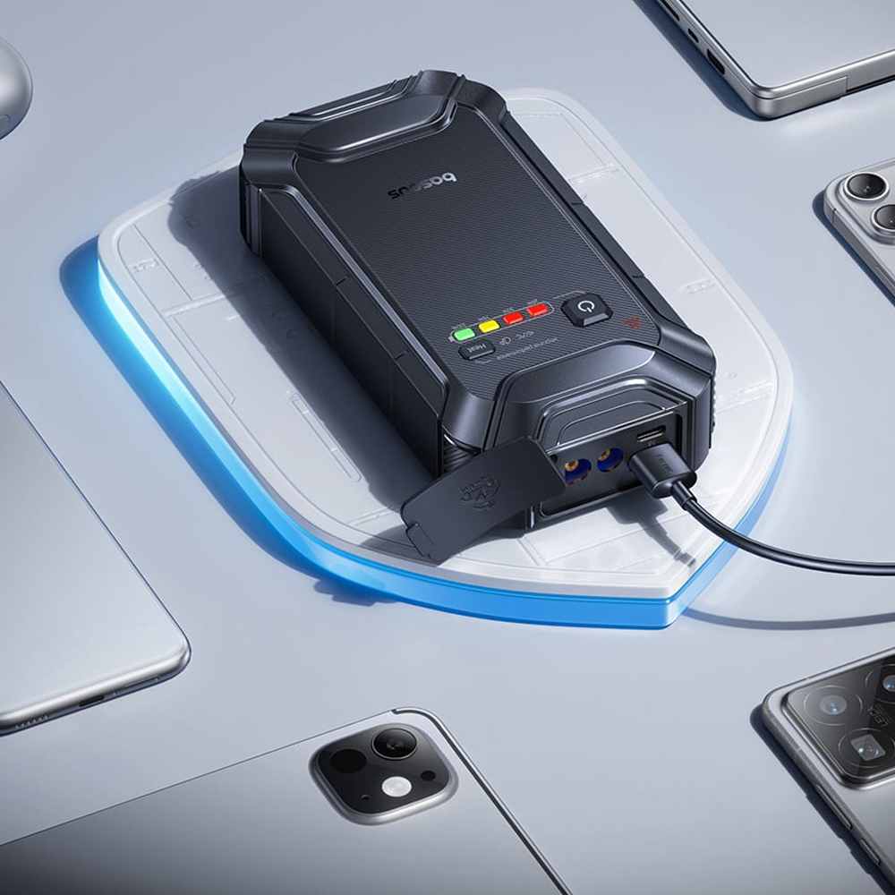 Baseus - Εκκινητής Αυτοκινήτου PrimeTrip VJ1 (C0119400) - 5000A, 12000mAh, 12V - Μαύρο - Image 6