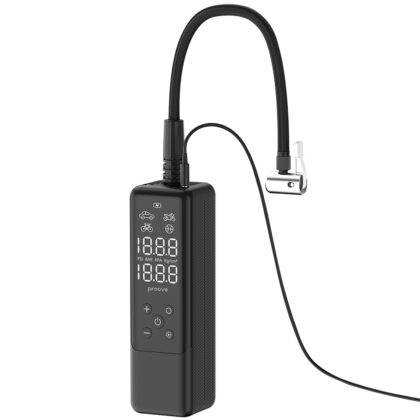 Μίνι Φορητός Συμπιεστής Αέρα 85W - Ψηφιακή Οθόνη, για Αναπτήρα - Proove PPAM85 - Μαύρο