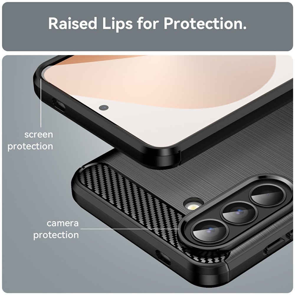 Techsuit Carbon Silicone - θήκη για Samsung Galaxy A57 - Μαύρο - Image 4