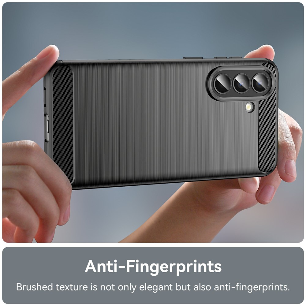 Techsuit Carbon Silicone - θήκη για Samsung Galaxy A57 - Μαύρο - Image 3