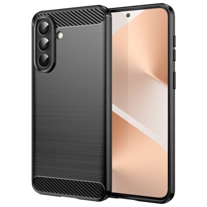 Techsuit Carbon Silicone - θήκη για Samsung Galaxy A57 - Μαύρο