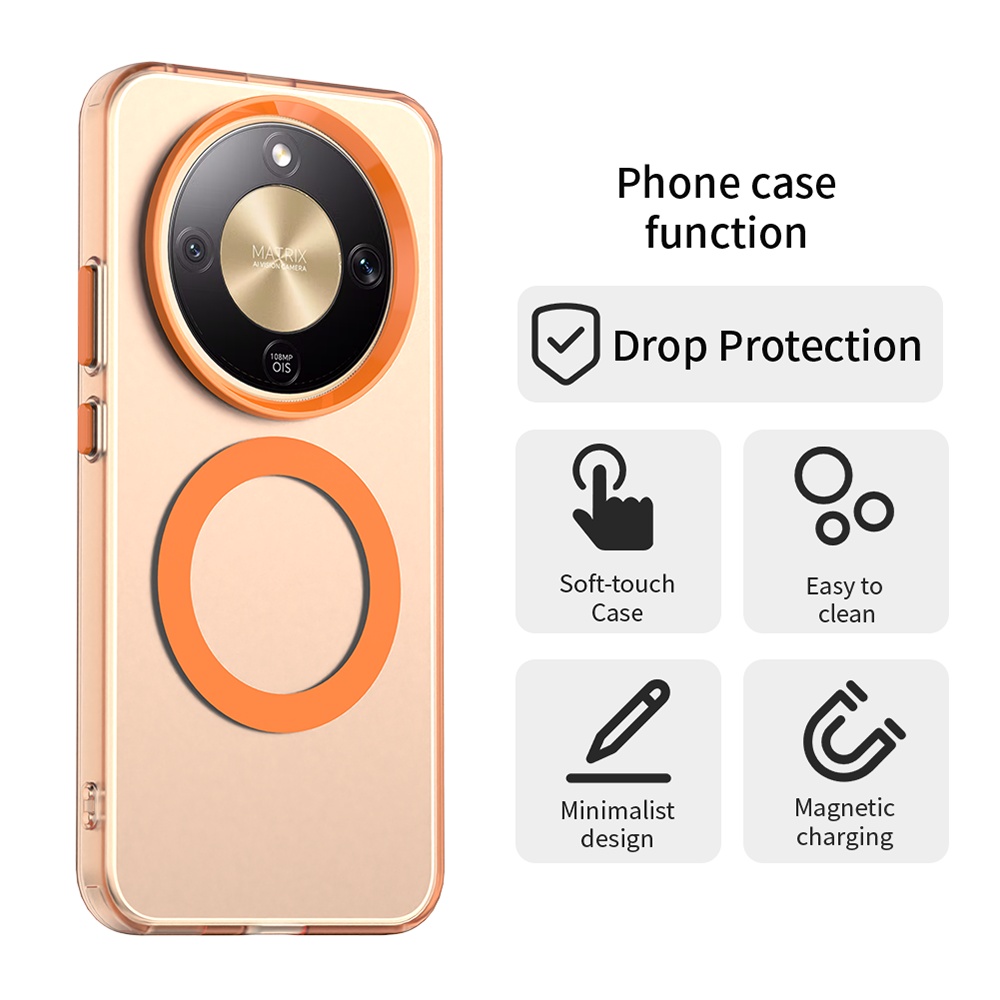 Techsuit - CandyCase MagSafe - Honor Magic8 Lite - Πορτοκαλί - Image 2