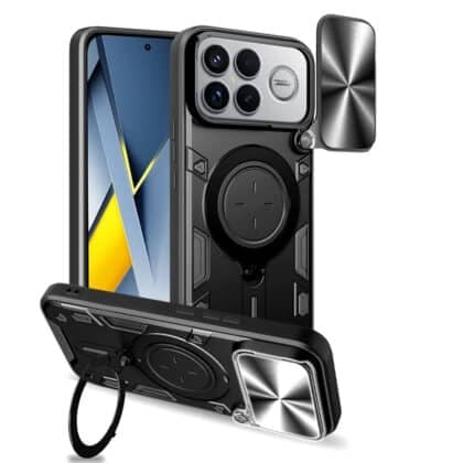 Techsuit CamGuard Pro - θήκη για Xiaomi Poco F8 Ultra - Μαύρο