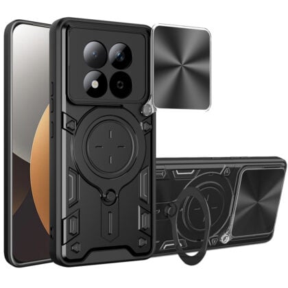 Techsuit CamGuard Pro - θήκη για Xiaomi Redmi Note 15 Pro - Μαύρο