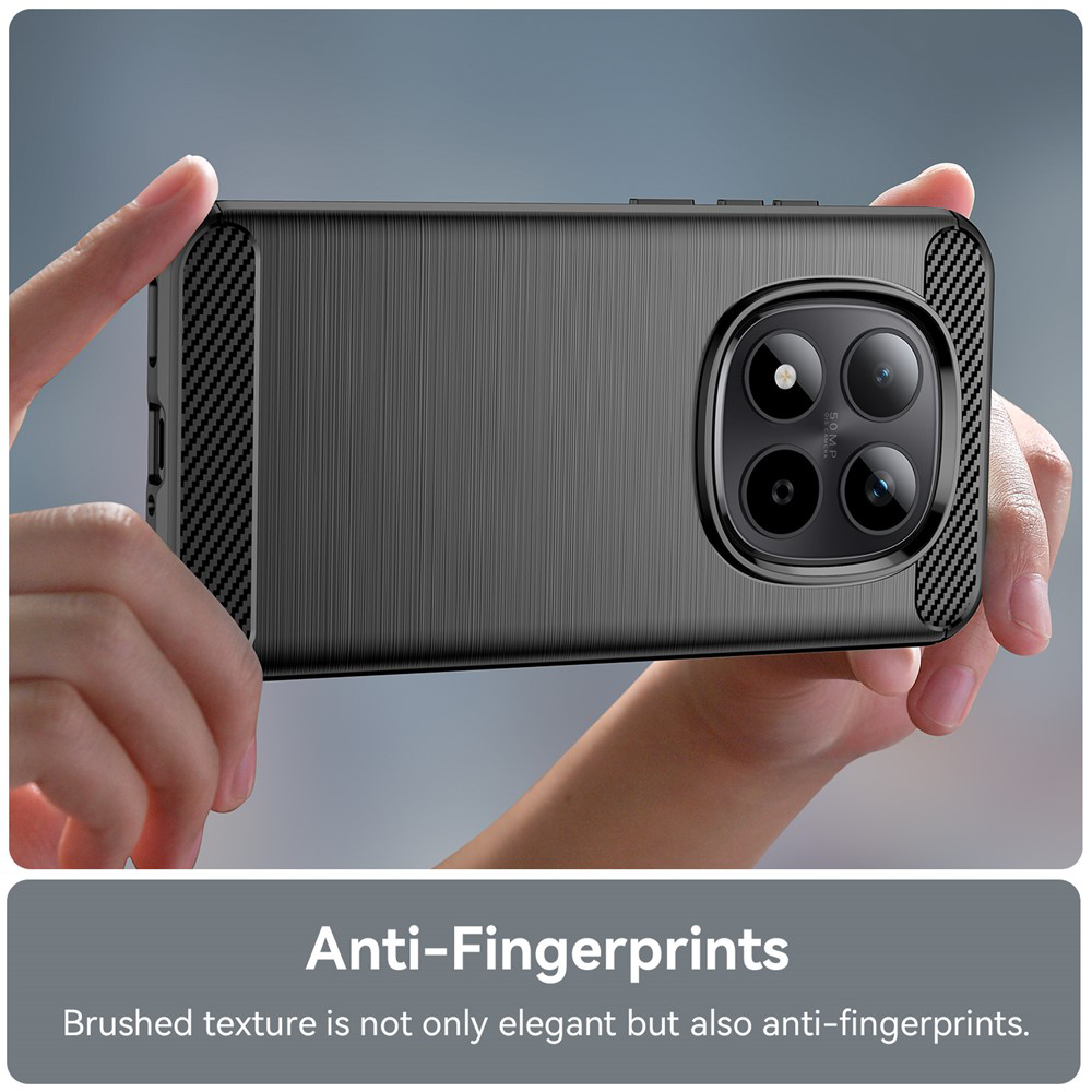 Techsuit Carbon Silicone - θήκη για Xiaomi Redmi Note 15 Pro+ 5G / Poco M8 Pro - Μαύρο - Image 4