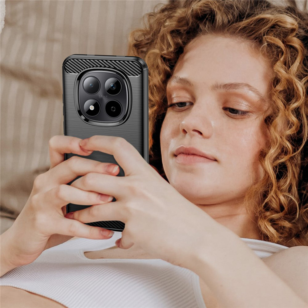 Techsuit Carbon Silicone - θήκη για Xiaomi Redmi Note 15 Pro+ 5G / Poco M8 Pro - Μαύρο - Image 6