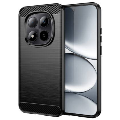 Techsuit Carbon Silicone - θήκη για Xiaomi Redmi Note 15 Pro - Μαύρο