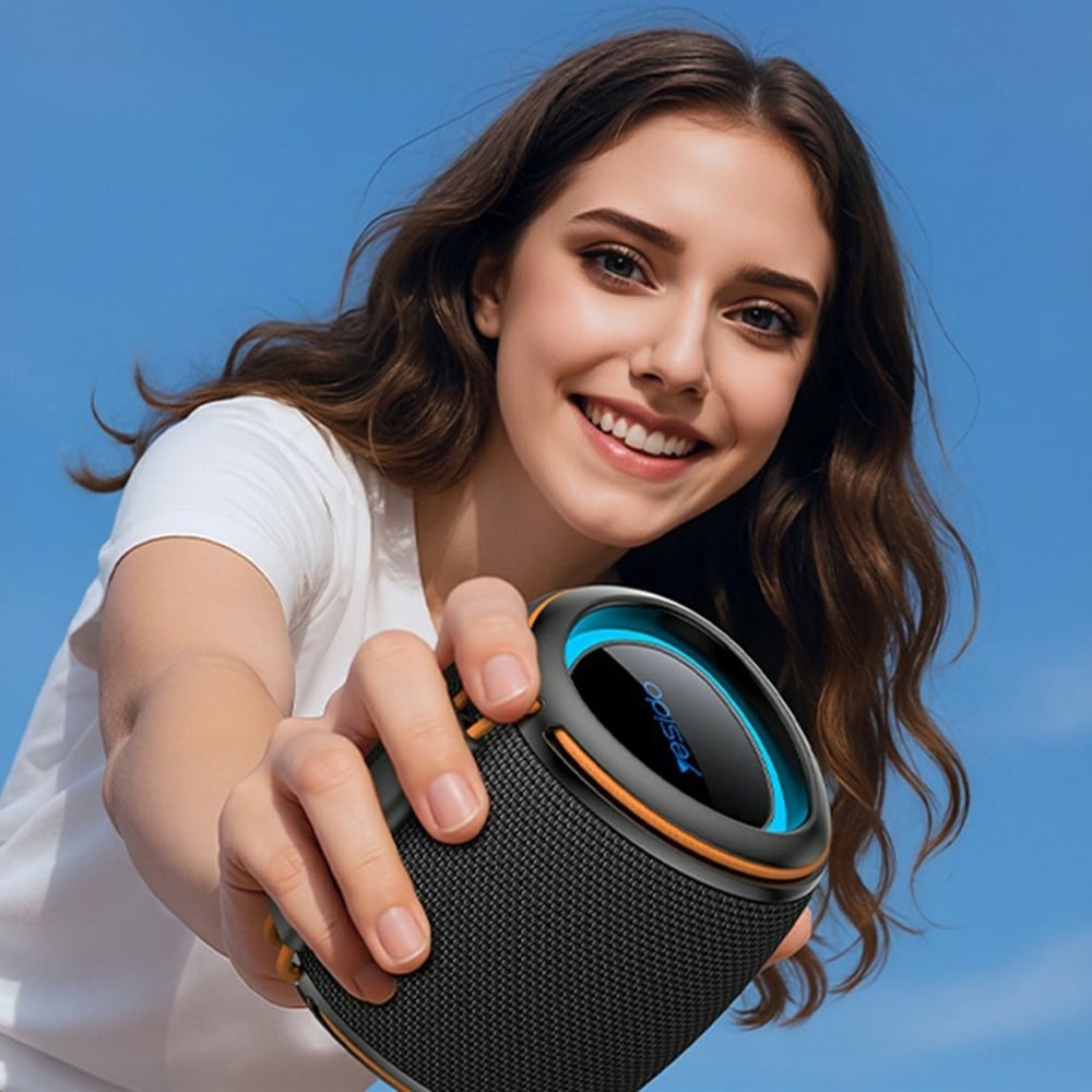 Yesido - Ασύρματο ηχείο (YSW40) - Bluetooth 5.3, Type-C, Κάρτα TF, USB, 1200mAh, 8W - Μαύρο - Image 6