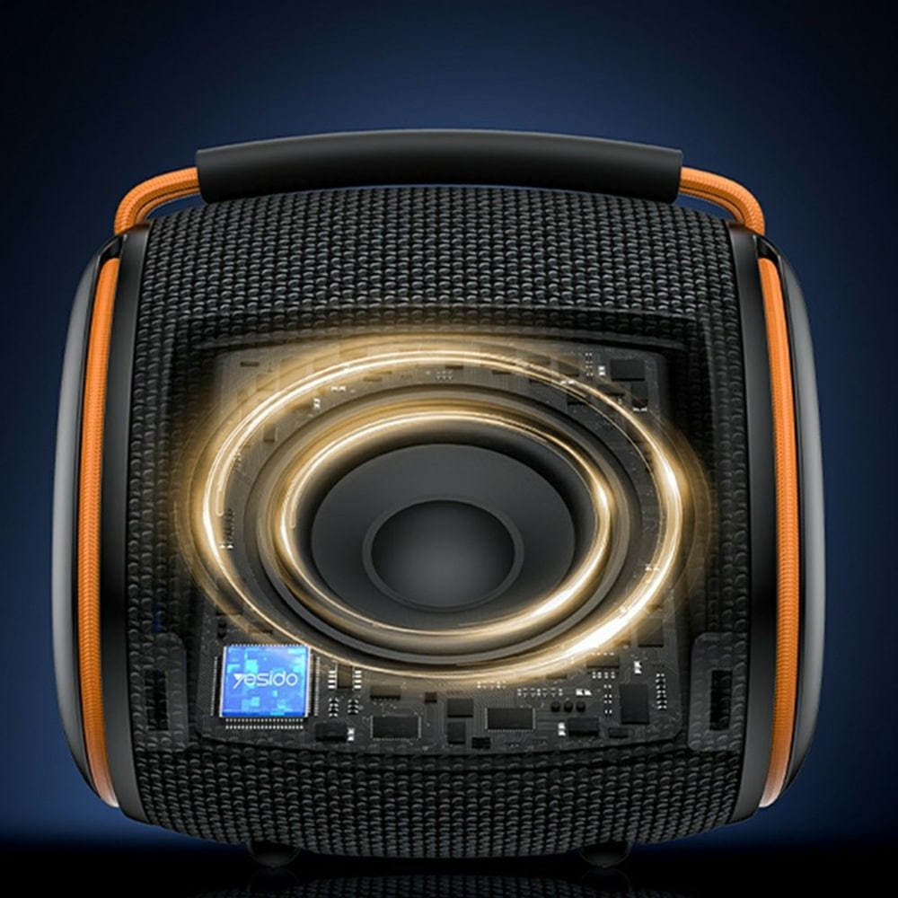 Yesido - Ασύρματο ηχείο (YSW40) - Bluetooth 5.3, Type-C, Κάρτα TF, USB, 1200mAh, 8W - Μαύρο - Image 5