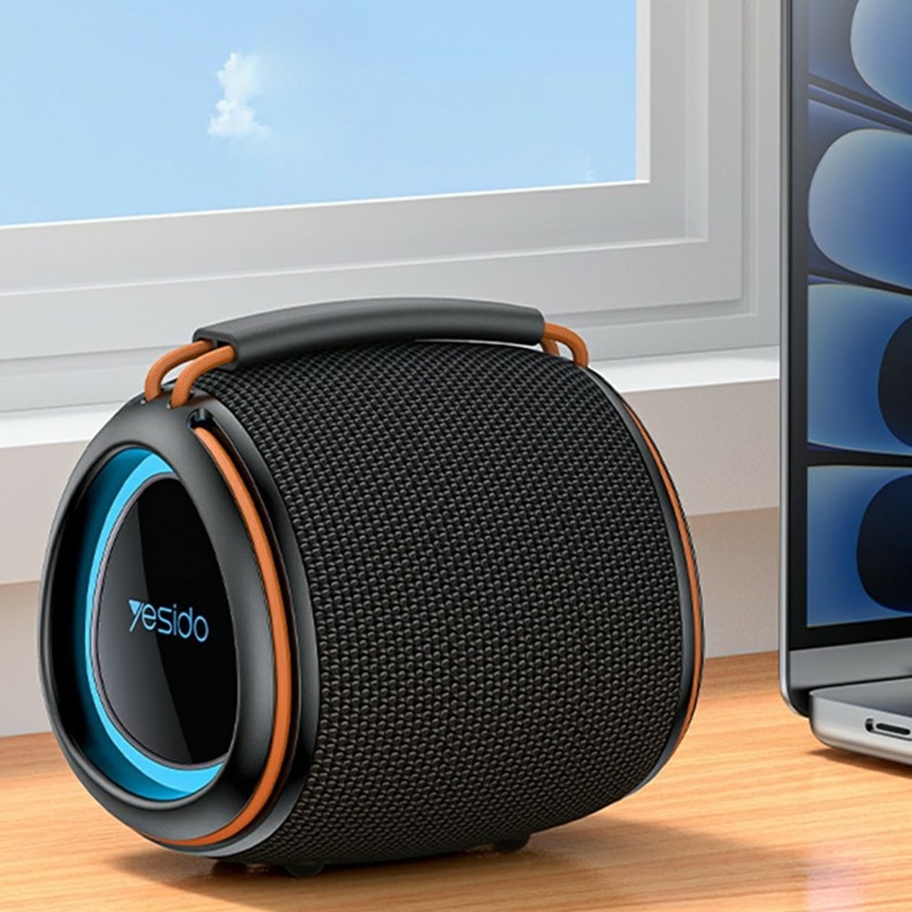 Yesido - Ασύρματο ηχείο (YSW40) - Bluetooth 5.3, Type-C, Κάρτα TF, USB, 1200mAh, 8W - Μαύρο - Image 4