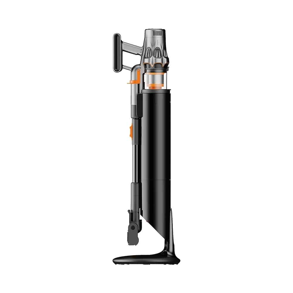 Deerma - Ασύρματη ηλεκτρική σκούπα (Σταθμός T50W XT) - 27000Pa, 600W, 2500mAh, HEPA, Τεχνολογία κυκλώνα, Οθόνη LED - Μαύρο - Image 3