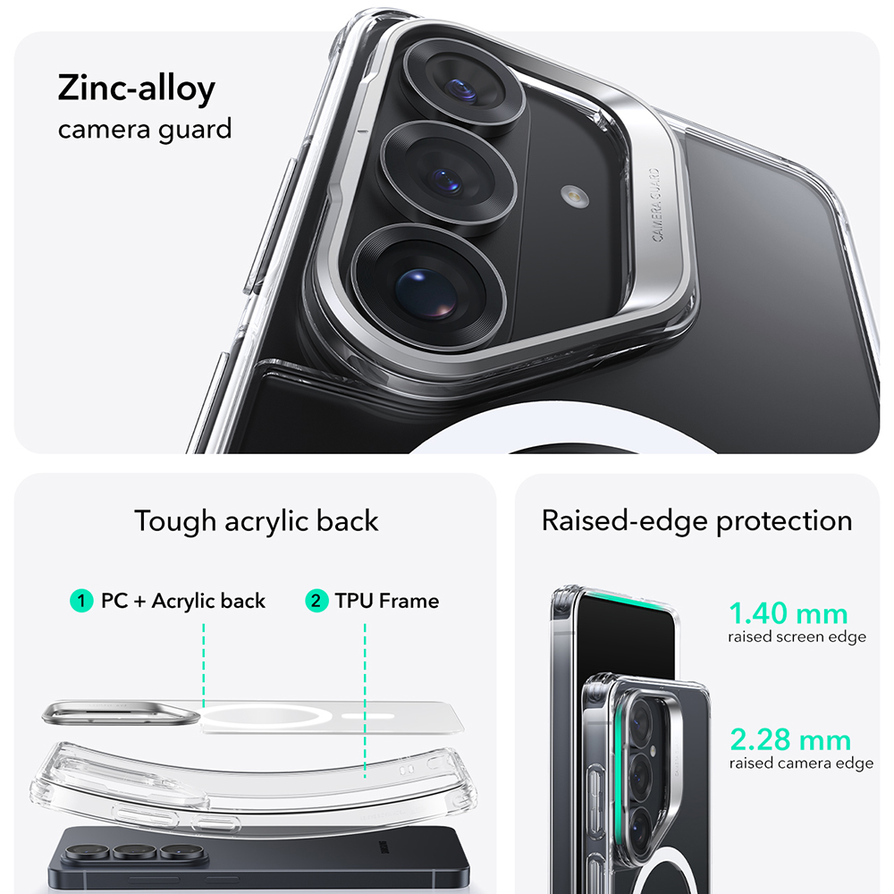 ESR Classic Hybrid HaloLock - θήκη για Samsung Galaxy S26 - Διάφανο - Image 5