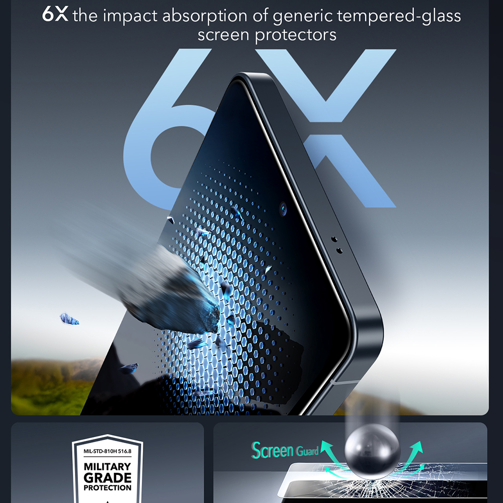 ESR - Προστατευτικό οθόνης Armorite (2 τεμάχια) - Samsung Galaxy S26 Ultra - Διαφανές - Image 7