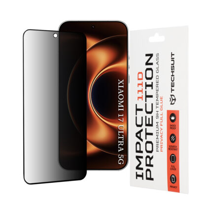 Techsuit - 111D Privacy Full Glue - Xiaomi 17 Ultra - Μαύρο