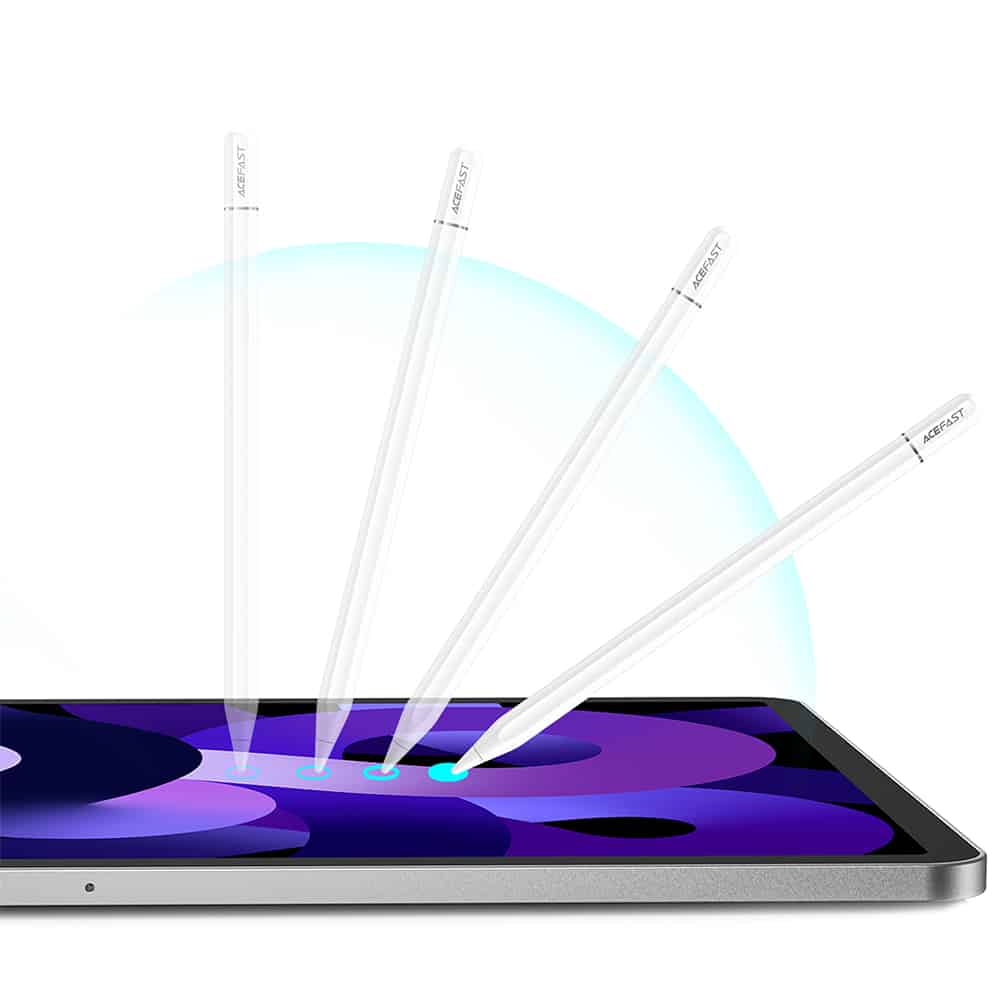 Acefast - Γραφίδα (V3) - για iPad, Ενεργή, Χωρητική, με Ασύρματη Φόρτιση, Ελάχιστη Καθυστέρηση, 90mAh, Type-C - Λευκό - Image 5