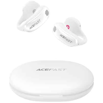 Acefast - Ασύρματα ακουστικά Aceclip Pro (FA006) - OWS Stereo, BT 5.4, Διπλό μικρόφωνο με ακύρωση θορύβου, 400mAh, IP55, Type-C - Λευκό