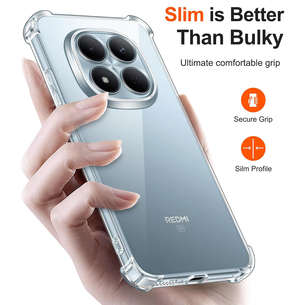 Techsuit Shockproof Clear Silicone - θήκη για Xiaomi Redmi Note 15 Pro - Διάφανο - Image 6