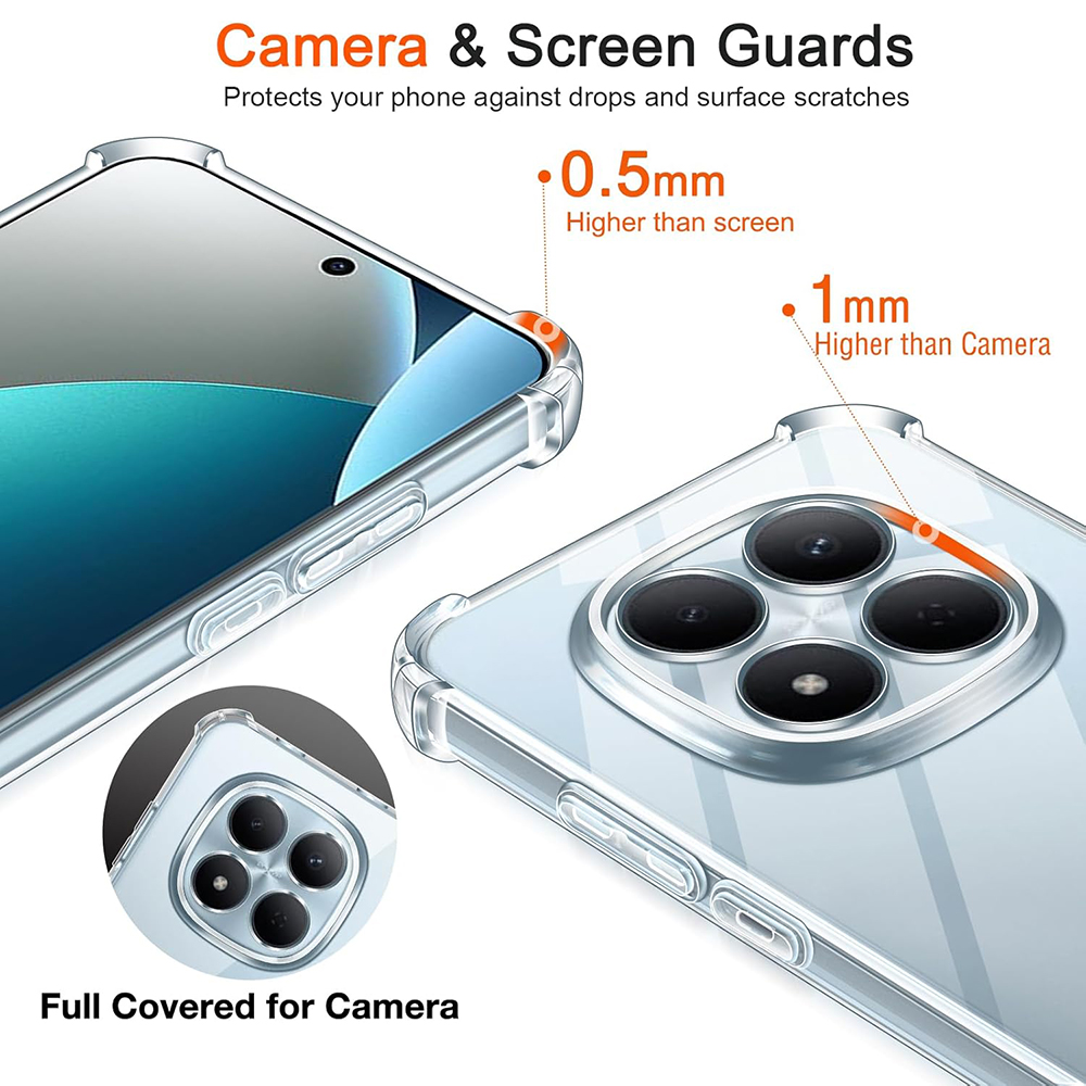 Techsuit Shockproof Clear Silicone - θήκη για Xiaomi Redmi Note 15 Pro - Διάφανο - Image 3