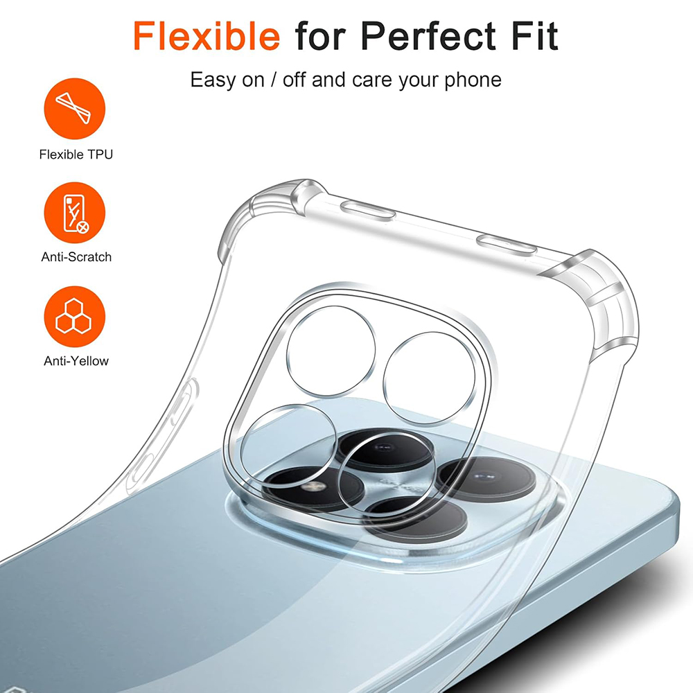 Techsuit Shockproof Clear Silicone - θήκη για Xiaomi Redmi Note 15 Pro - Διάφανο - Image 2