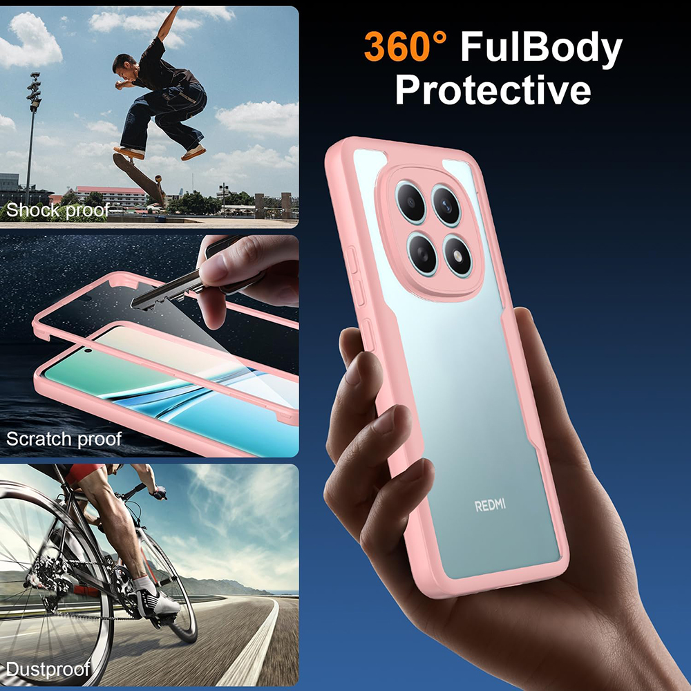 Techsuit ColorVerse 360 Series - θήκη για Xiaomi Redmi Note 15 / Poco M8 - Ροζ - Image 4