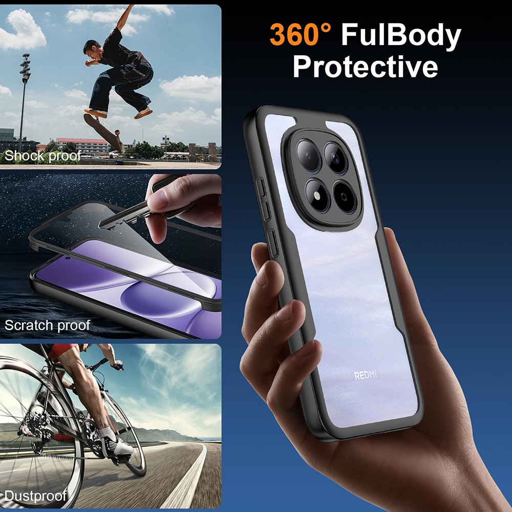 Techsuit ColorVerse 360 Series - θήκη για Xiaomi Redmi Note 15 Pro / Poco M8 - Διάφανο - Image 4
