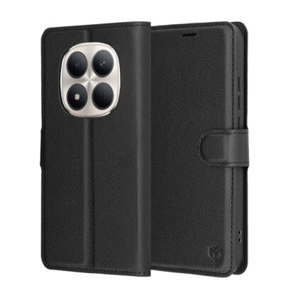 Techsuit Leather Folio - θήκη για Xiaomi Redmi Note 15 Pro - Μαύρο