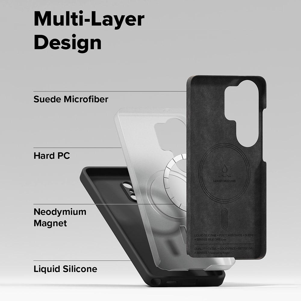 Ringke Silicone MagSafe - θήκη για Samsung Galaxy S26 Ultra - Μαύρο - Image 6