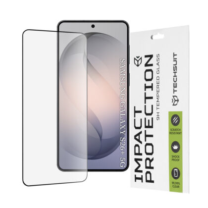 Techsuit - 111D Πλήρης Κάλυψη / Πλήρες Γυαλί με Κόλλα - Samsung Galaxy S26 Plus - Μαύρο