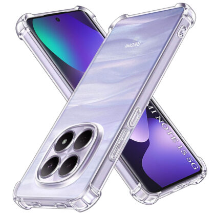 Techsuit Shockproof Clear Silicone - θήκη για Xiaomi Redmi Note 15 / 5G Poco M8 - Διάφανο