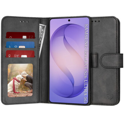 Techsuit Diary Book - θήκη για Samsung Galaxy S26 Ultra - Μαύρο