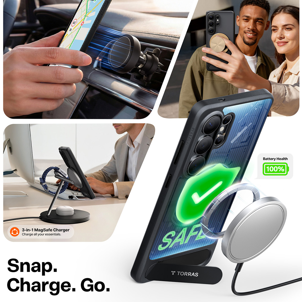 Torras Pstand - θήκη για Samsung Galaxy S26 Ultra - Μαύρο - Image 5