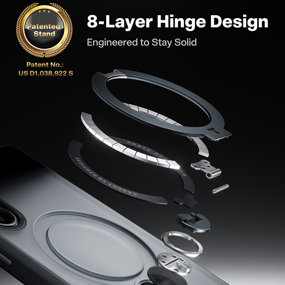 Torras - Σειρά Ostand Spin - Samsung Galaxy S26 Plus - Μαύρο - Image 2