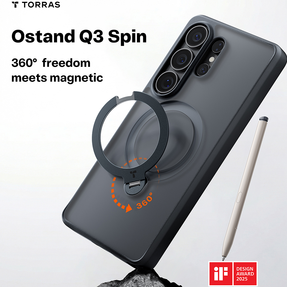 Torras Ostand Spin Series - θήκη για Samsung Galaxy S26 Ultra - Μαύρο - Image 7