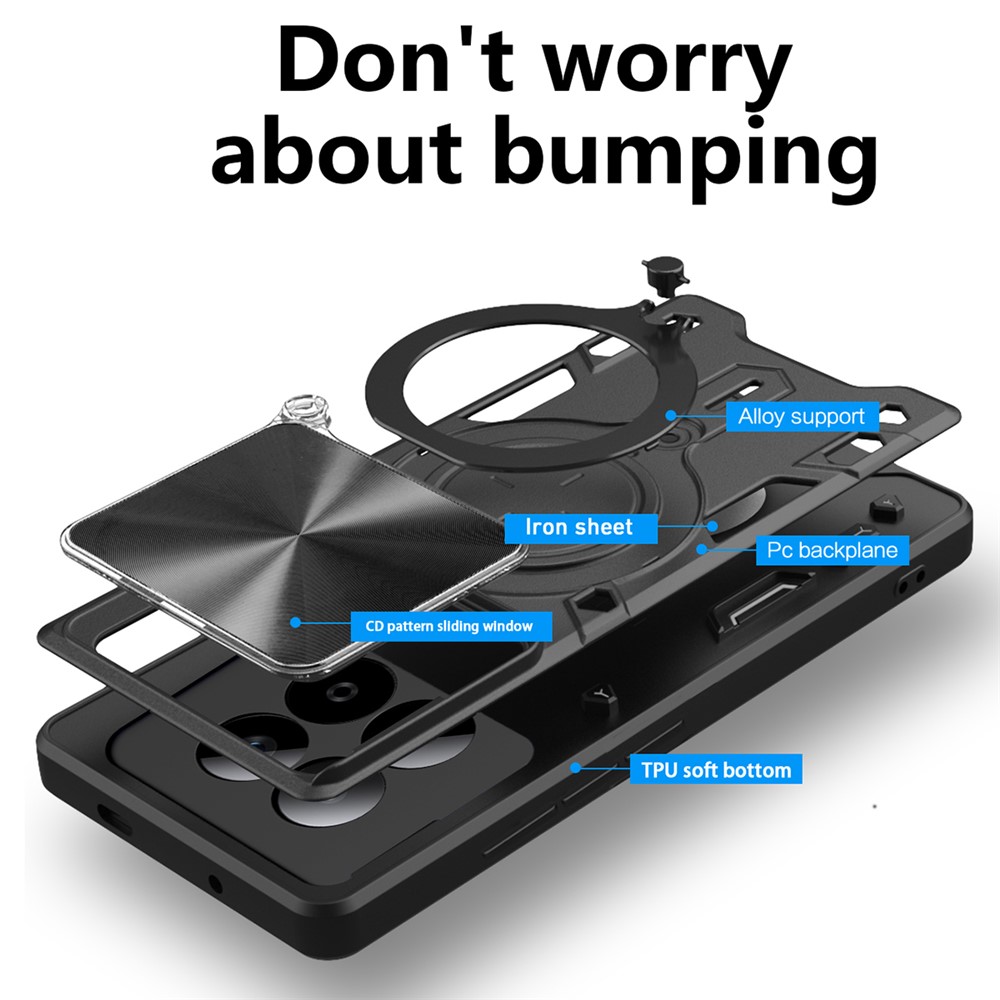 Techsuit CamGuard Pro - θήκη για Xiaomi Redmi Note 15 Pro+ 5G / Poco M8 Pro - Ροζ - Image 2