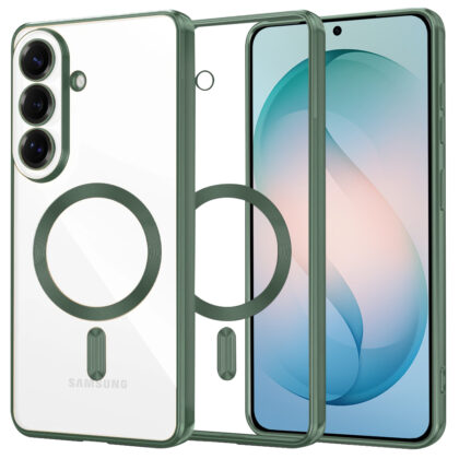 Techsuit - Πολυτελές Crystal MagSafe - Samsung Galaxy S26 Plus - Βαθύ Πράσινο