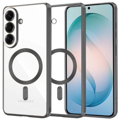 Techsuit - Πολυτελής Κρυστάλλινη Σάκα MagSafe - Samsung Galaxy S26 Plus - Μαύρο