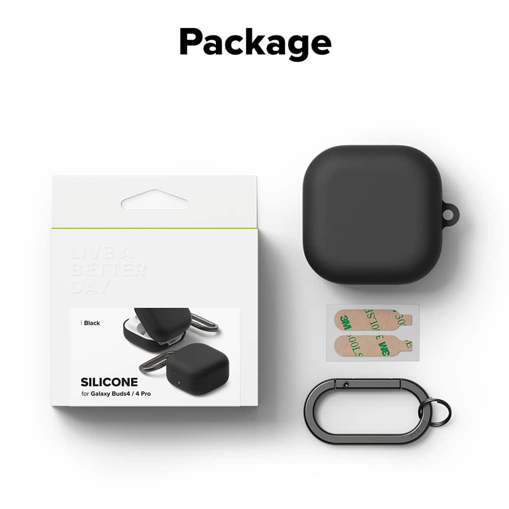Ringke - Σιλικόνη - Samsung Galaxy Buds 4 Pro - Μαύρο - Image 7