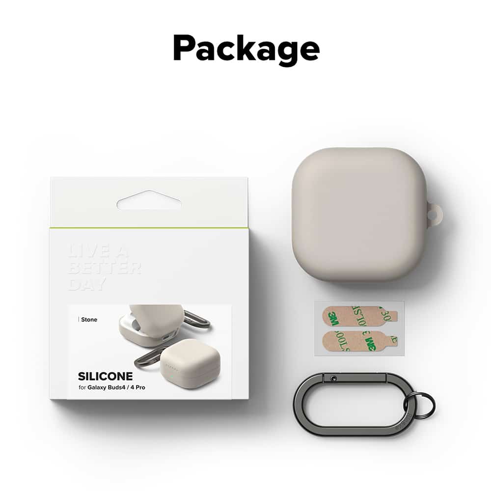 Ringke - Σιλικόνη - Samsung Galaxy Buds 4 Pro - Πέτρα - Image 7