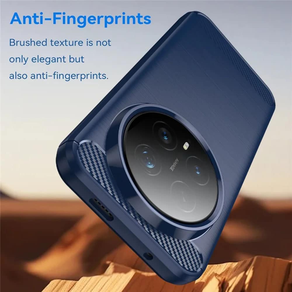 Techsuit Carbon Silicone - θήκη για Honor Magic8 Pro - Μπλε - Image 3