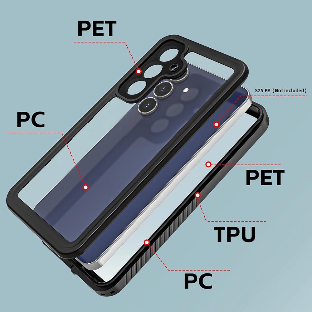 ShellBox Waterproof IP68 - θήκη για Samsung Galaxy S25 FE - Μαύρο - Image 5