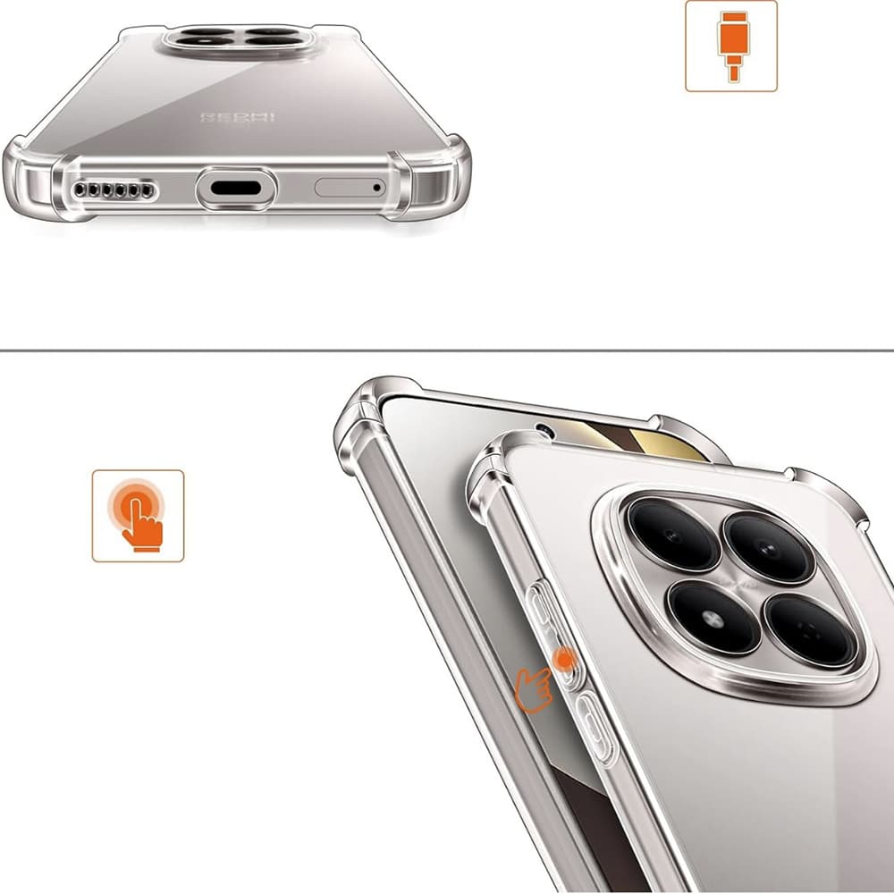 Techsuit Shockproof Clear Silicone - θήκη για Samsung Galaxy A57 - Διάφανο - Image 6