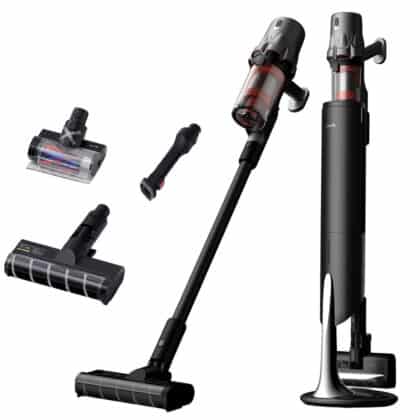 Deerma - Ηλεκτρική σκούπα T30W XT Station (VCCS14A) - Σχεδιασμός 2 σε 1, Οθόνη LED, 25000Pa, 450W, 2500mAh - Μαύρο