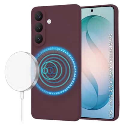 Techsuit - SoftFlex MagSafe - Samsung Galaxy S26 Plus - Κόκκινο δαμασκηνί