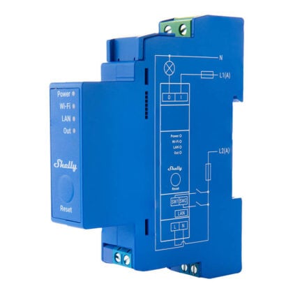 Διακόπτης Shelly Pro 1 μοντέλο SPSW-201XE16EU για τοποθέτηση σε ράγα DIN