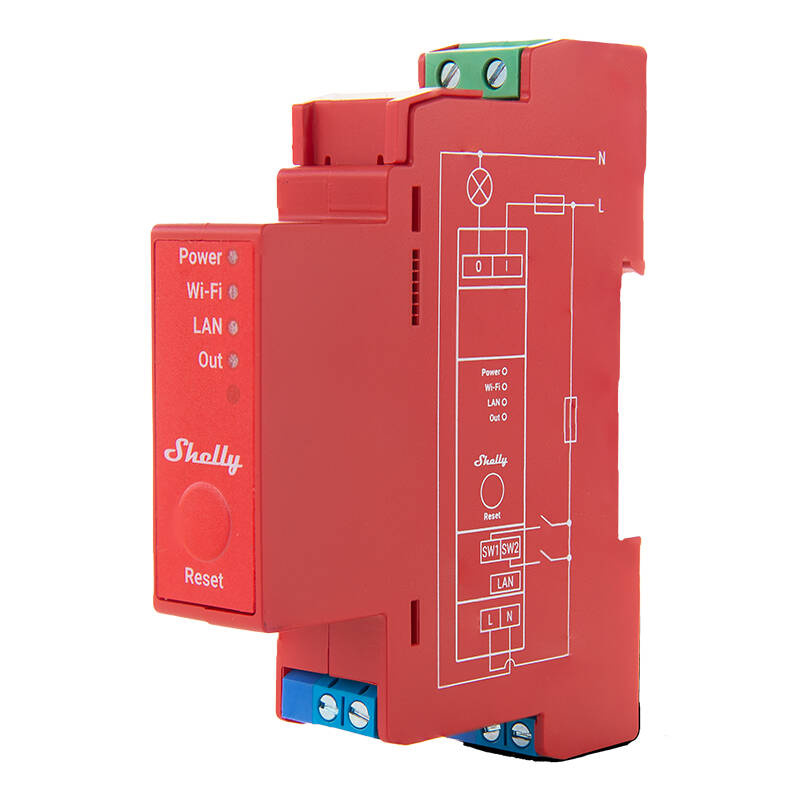 Διακόπτης Shelly Pro 1PM DIN Rail με μέτρηση ισχύος, 1 κανάλι, WiFi/LAN - Image 3