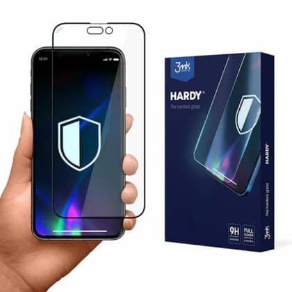 3MK Hardy iPhone 14 Plus/ 13 Pro Max 6,7" χημικά σκληρυμένο γυαλί μαύρο