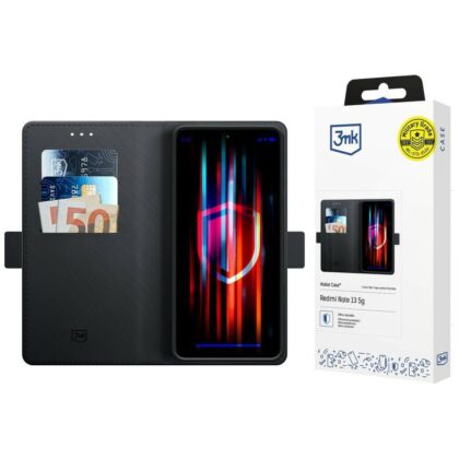 Θήκη πορτοφολιού 3MK για OnePlus 15 5G μαύρη