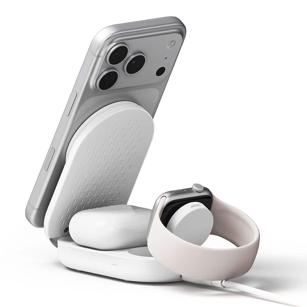 RINGKE 3ΣΕ1 ΜΑΓΝΗΤΙΚΟΣ ΑΣΥΡΜΑΤΟΣ ΦΟΡΤΙΣΤΗΣ MAGSAFE 25W QI2.2 ΛΕΥΚΟΣ - Image 3