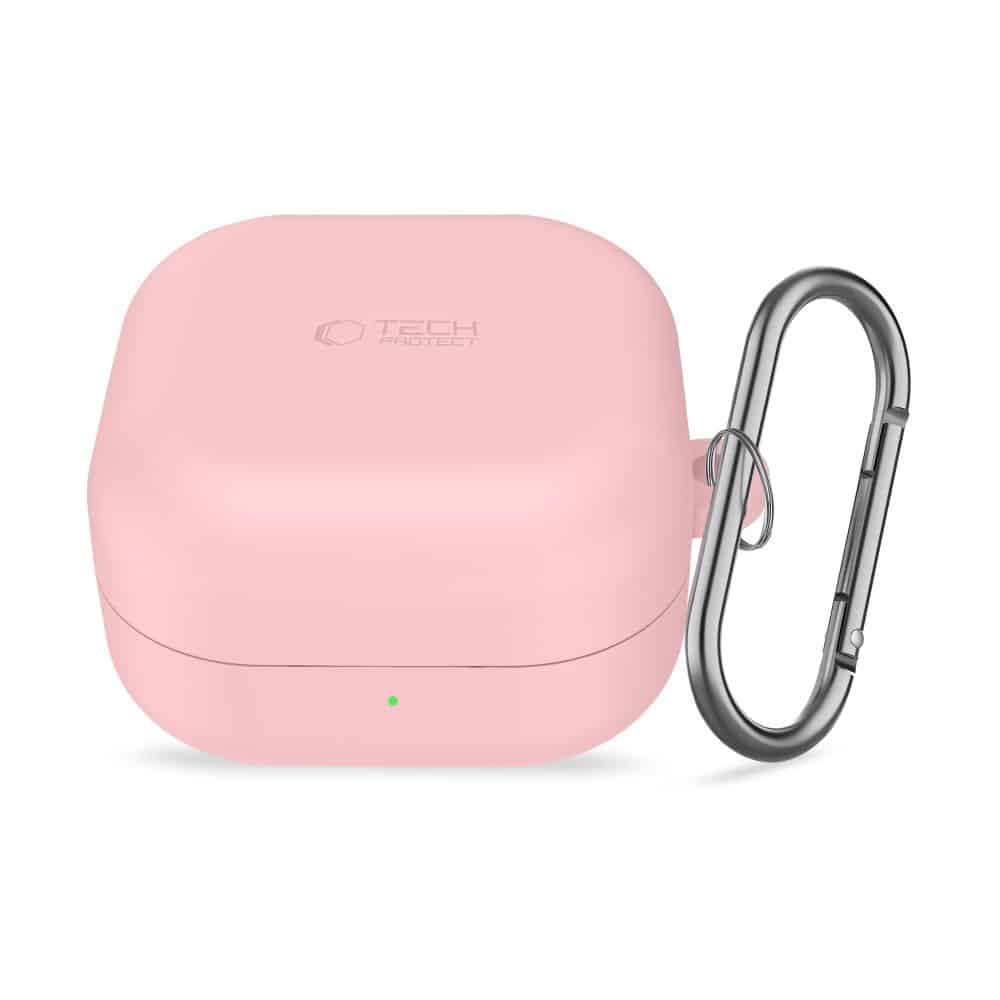 Γάντζος σιλικόνης TECH-PROTECT SAMSUNG GALAXY BUDS 4/4 PRO σε σκούρο ροζ χρώμα - Image 2