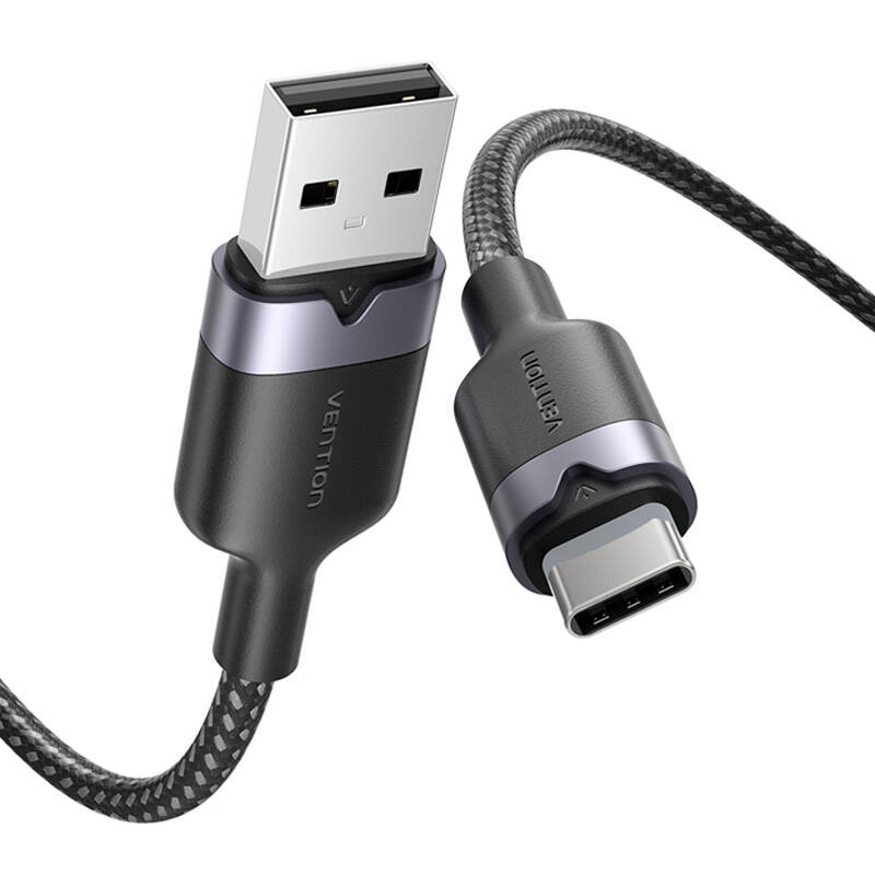 Καλώδιο USB 2.0 A σε USB-C 3A Vention CTNBF 1 M (μαύρο) - Image 2